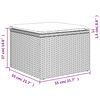 vidaXL 11 Piece Garden Sofa Set with Cushions Grey Poly Rattan