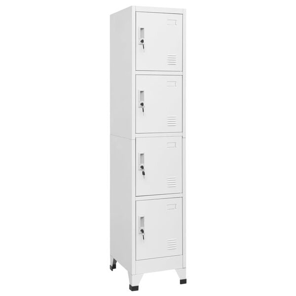 vidaXL Locker Cabinet with 4 Compartments 38x45x180 cm