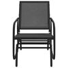 vidaXL Garden Glider Chair Black 61x76x87 cm Textilene&Steel