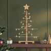 vidaXL Wooden Christmas Tree with Stand Brown 75 cm Bamboo
