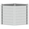 vidaXL Garden Raised Bed 129x77 cm Galvanized Steel Silver