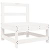 vidaXL 4 Piece Garden Lounge Set White Solid Wood Pine