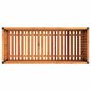 vidaXL Garden Planter 110x45x44 cm Solid Wood Acacia and Steel