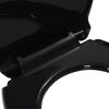 vidaXL Soft-close Toilet Seat with Quick-release Design Black