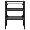 vidaXL Bathroom Washbasin Frame Black 59x38x83 cm Iron