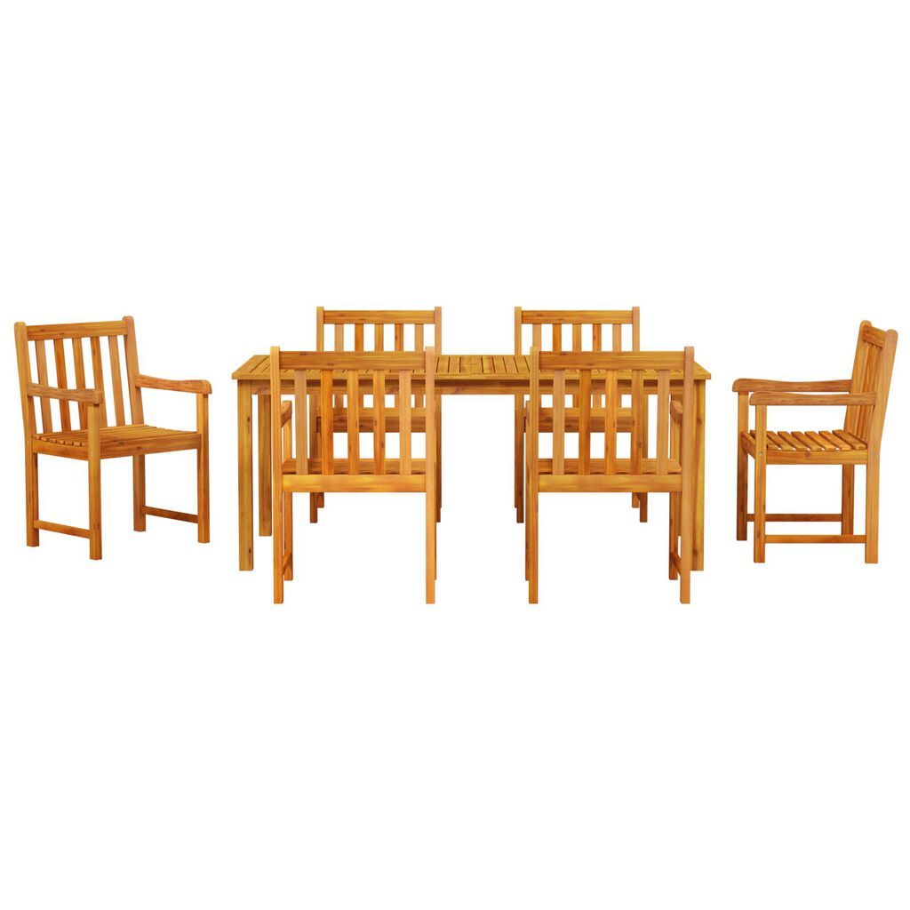 vidaXL 7-Piece Garden Dining Set - Solid Wood Acacia