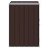 vidaXL Wheelie Bin Storage for Single Bin Brown 72x81x115 cm Steel