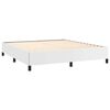 vidaXL Bed Frame without Mattress White 152x203 cm Queen Faux Leather