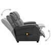 vidaXL Electric Massage Chair Anthracite Faux Leather