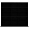 vidaXL CD Cabinet Black 100x23x89.5 cm Engineered Wood