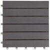 vidaXL Decking Tiles 30 pcs Grey Wash 30x30 cm Solid Acacia Wood