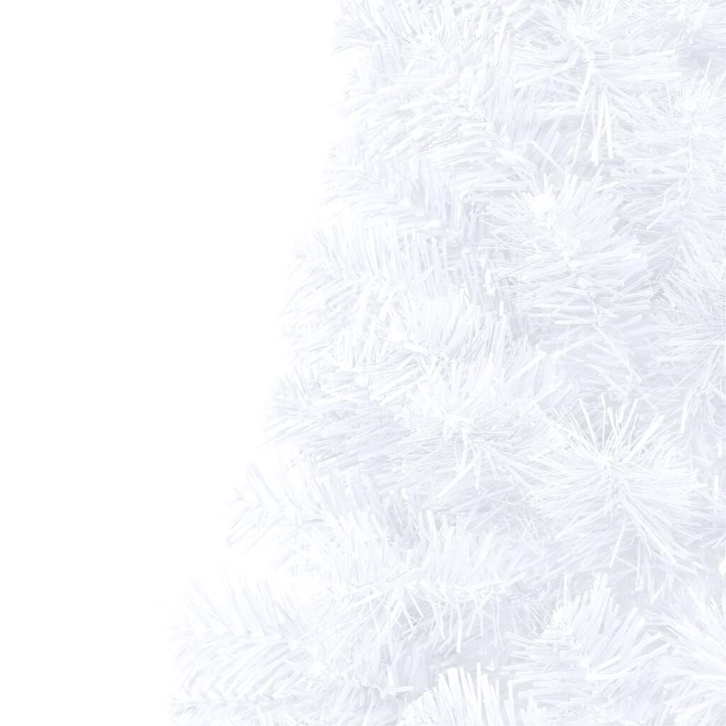 vidaXL Artificial Half Pre-lit Christmas Tree with Ball Set White 180 cm