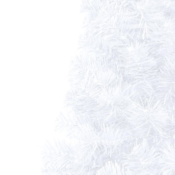 vidaXL Artificial Half Pre-lit Christmas Tree with Ball Set White 180 cm
