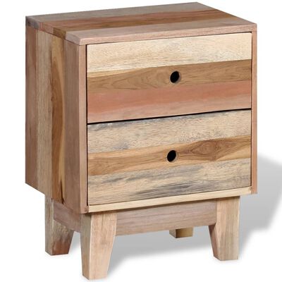 vidaXL Bedside Cabinet Solid Reclaimed Wood