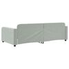 vidaXL Day Bed without Mattress Light Grey 100x190 cm Velvet