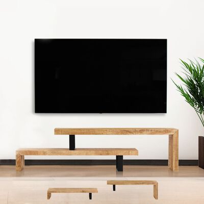 vidaXL TV Stand Solid Mango Wood