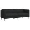 vidaXL 2 Piece Sofa Set Black Fabric