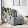 vidaXL Massage Recliner Chair Light Grey Fabric
