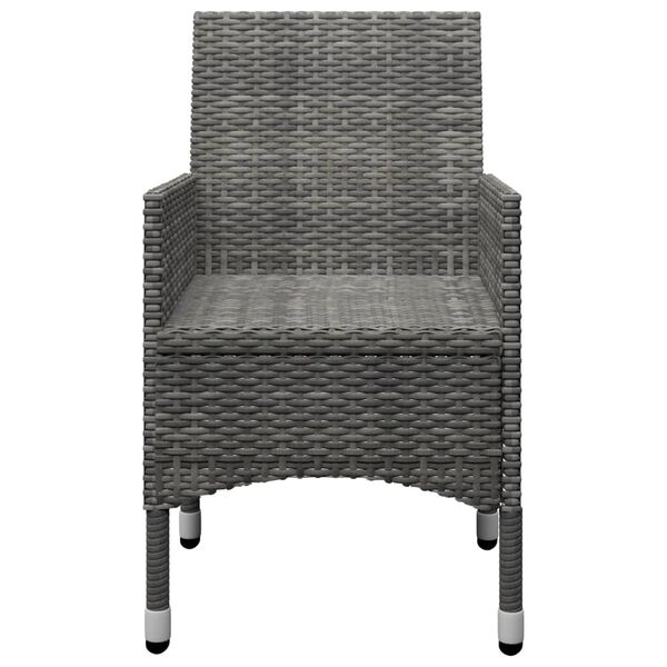 vidaXL 5 Piece Garden Dining Set Grey