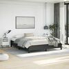 vidaXL Bed Frame without Mattress Black California King Faux Leather