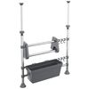 vidaXL Adjustable Kitchen Organiser Aluminium