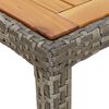 vidaXL 5 Piece Garden Dining Set with Cushions Grey Poly Rattan