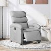 vidaXL Electric Recliner Chair Light Grey Fabric