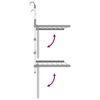vidaXL Drying Rack for Balcony 54x25x42 cm Aluminium