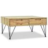 vidaXL Coffee Table 80x80x40 cm Solid Teak