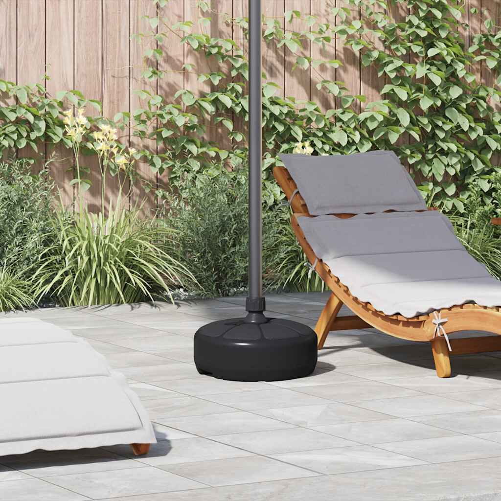vidaXL Umbrella Base Sand/Water Filled 15 L Black