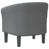 vidaXL Tub Chair Dark Grey Fabric