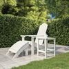 vidaXL Garden Adirondack Table White 38x38x46 cm HDPE