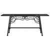 vidaXL Tree Bench 110 cm Black Steel