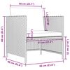 vidaXL 4 Piece Garden Sofa Set with Cushions Poly Rattan Grey