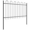 vidaXL Garden Fence 2 pcs Grey 3.4 x 0.8 m Powder-coated Steel