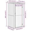 vidaXL Garden Shed Anthracite 118.5x97x209.5 cm Galvanised Steel
