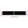 vidaXL Retractable Side Awning Black 220x1200 cm