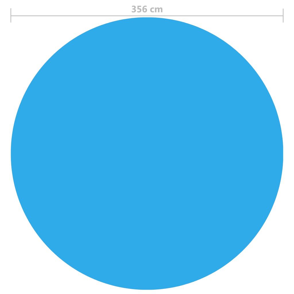 vidaXL Pool Cover Blue 356 cm PE
