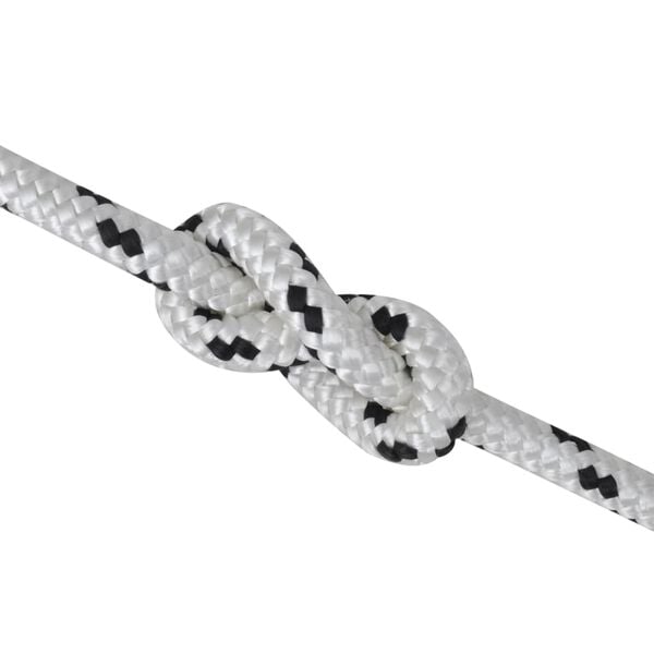 vidaXL Braided Rope Coil Boat Line Polyester 6 mm x 50 m