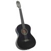 vidaXL Classical Guitar for Beginner Black 4/4 39" Basswood