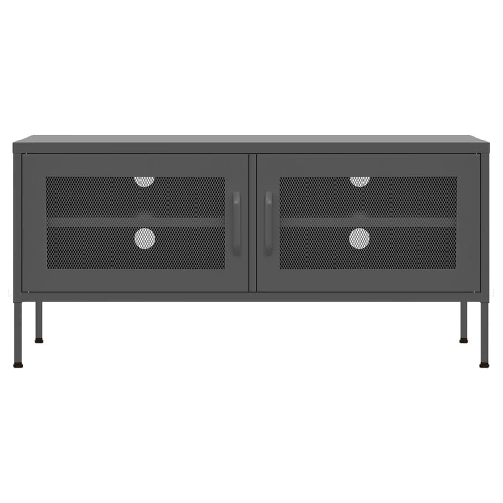 vidaXL TV Cabinet Anthracite 105x35x50 cm Steel