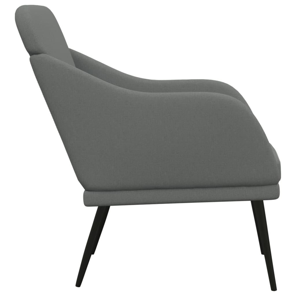 vidaXL Armchair Dark Grey 63x76x80 cm Fabric