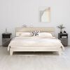 vidaXL Bedside Cabinets HAMAR 2 pcs Light Grey 40x35x62 cm Solid Wood
