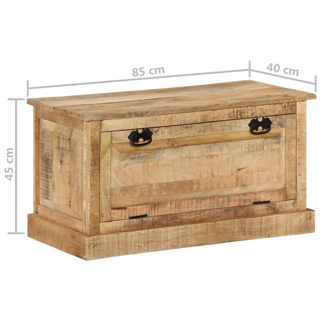 vidaXL Shoe Storage Bench 85x40x45 cm Solid Mango Wood