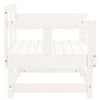 vidaXL Garden Chairs 2 pcs White Solid Wood Pine