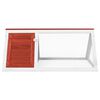 vidaXL Animal Rabbit Cage Red Wood
