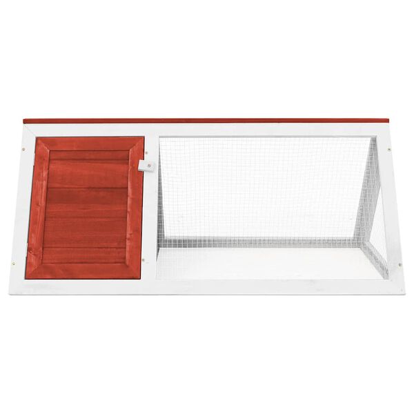 vidaXL Animal Rabbit Cage Red Wood