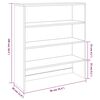 vidaXL Top for Highboard HAMAR Light Grey 90x30x100cm Solid Wood Pine