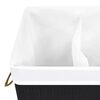 vidaXL Bamboo Laundry Basket Black 72 L