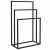 vidaXL Towel Rack | Black | Iron | Medium | Towel Rack | Rectangular | Modern